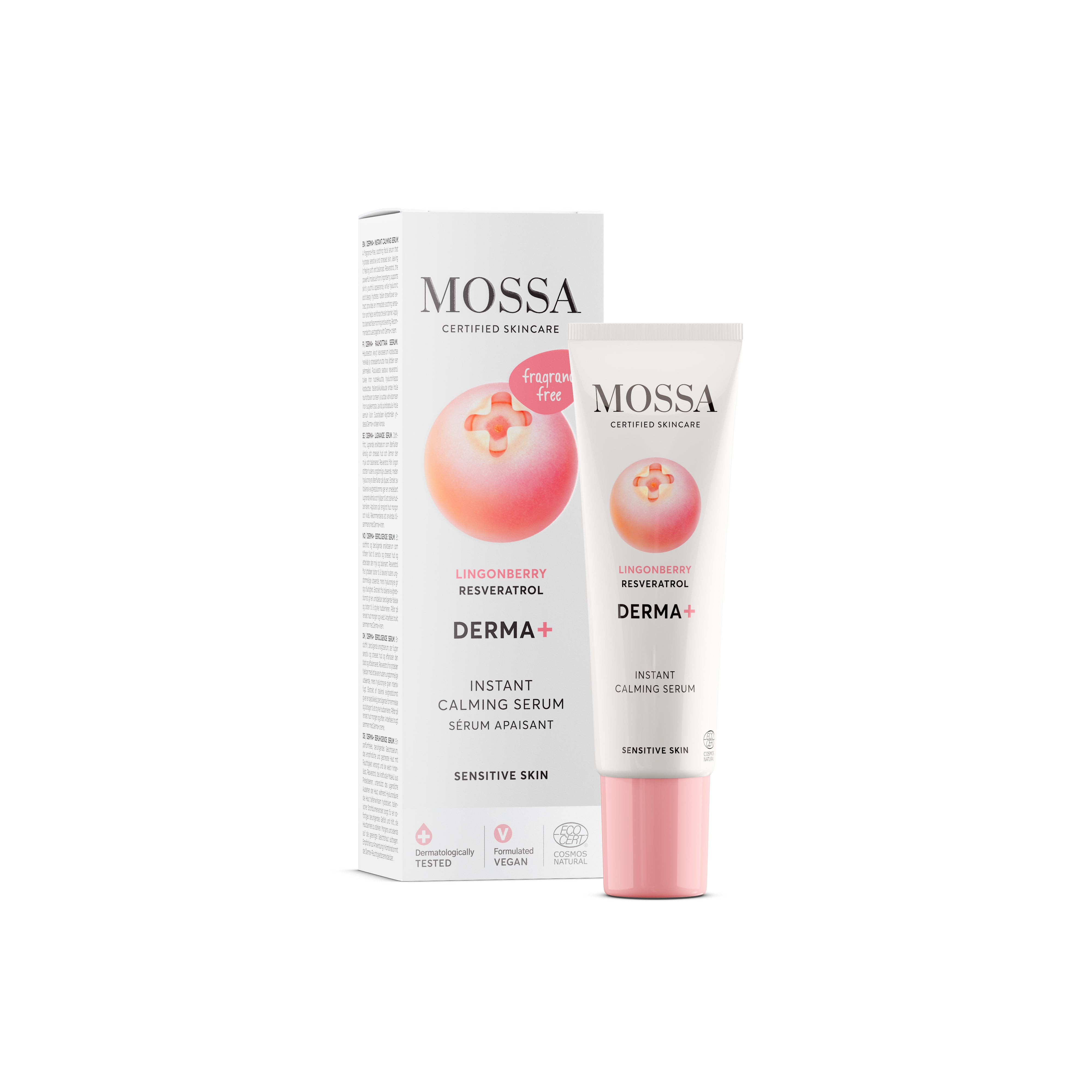 Derma+ Instant calming serum – Mossa Cosmetics